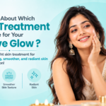 Face treatment options for festive glowing skin with brighter-looking skin and smoother texture.